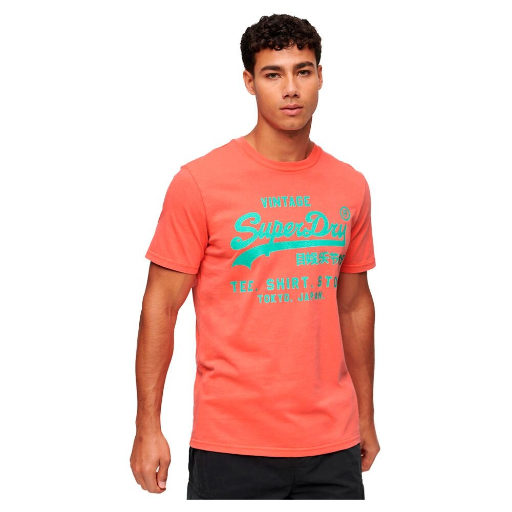 

Футболка Superdry Neon Vintage Logo Short Sleeve Round Neck, оранжевый