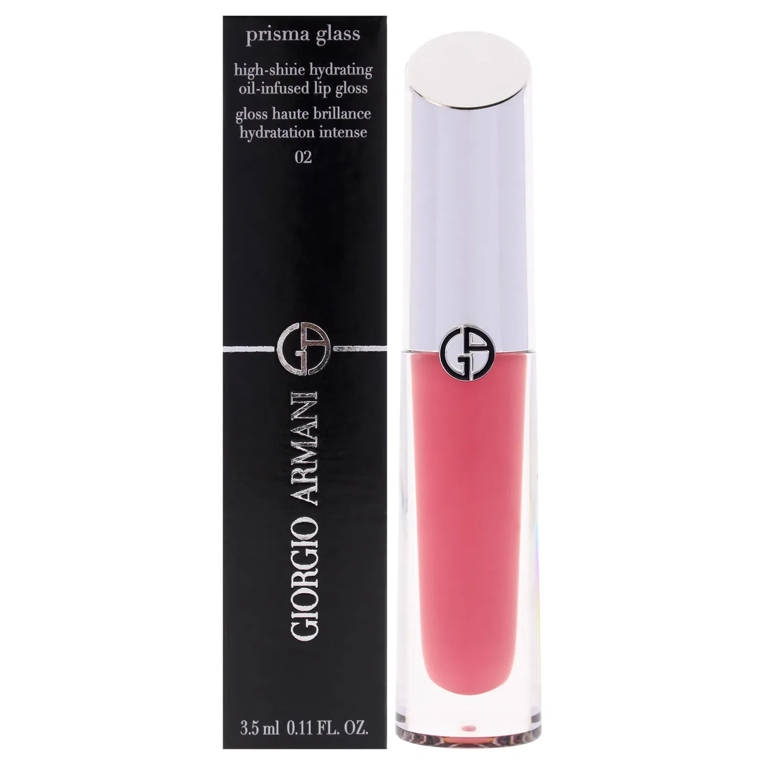 Блеск для губ Prisma Glass Lip Gloss - 02 Candy Halo от Giorgio Armani для женщин - 0,11 унции, розовый