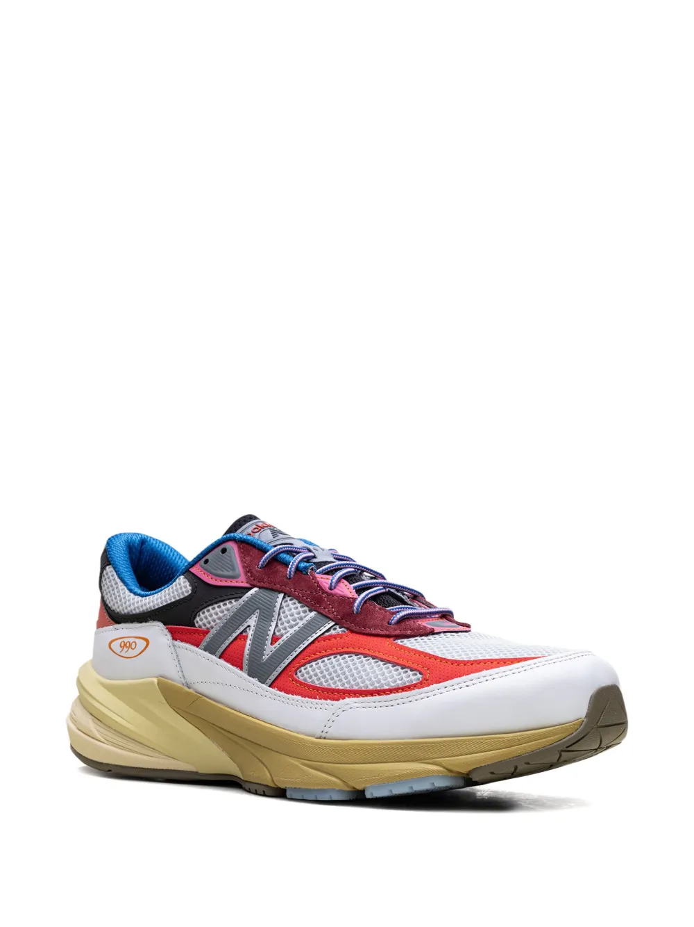 Кроссовки 990 "Action Bronson- Hi/Pink/Royal Blue" NEW BALANCE, белый — фото 2