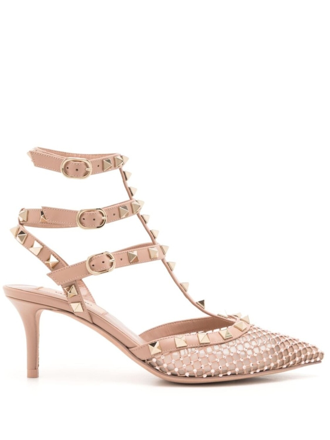 

Valentino Garavani сандалии Rockstud, нейтральный цвет