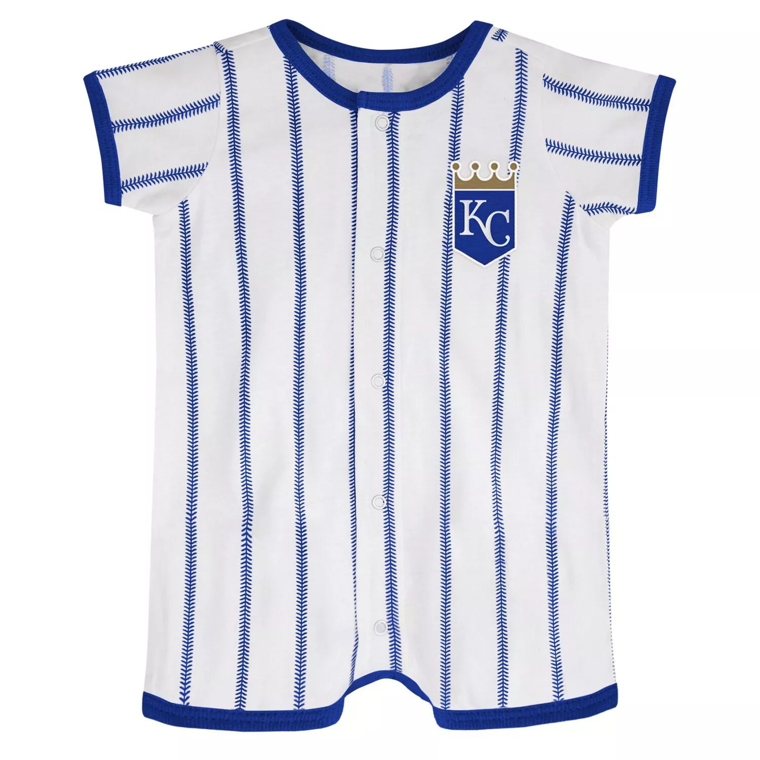 

Белый/королевский джемпер с короткими рукавами Newborn Kansas City Royals Power Hitter Outerstuff