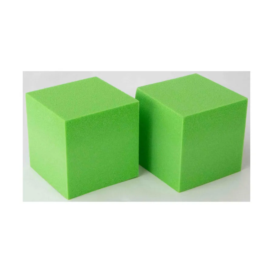 

d6 Пустые кубики из зеленого пенопласта, 50 мм (2), Dice - Foam (Koplow)