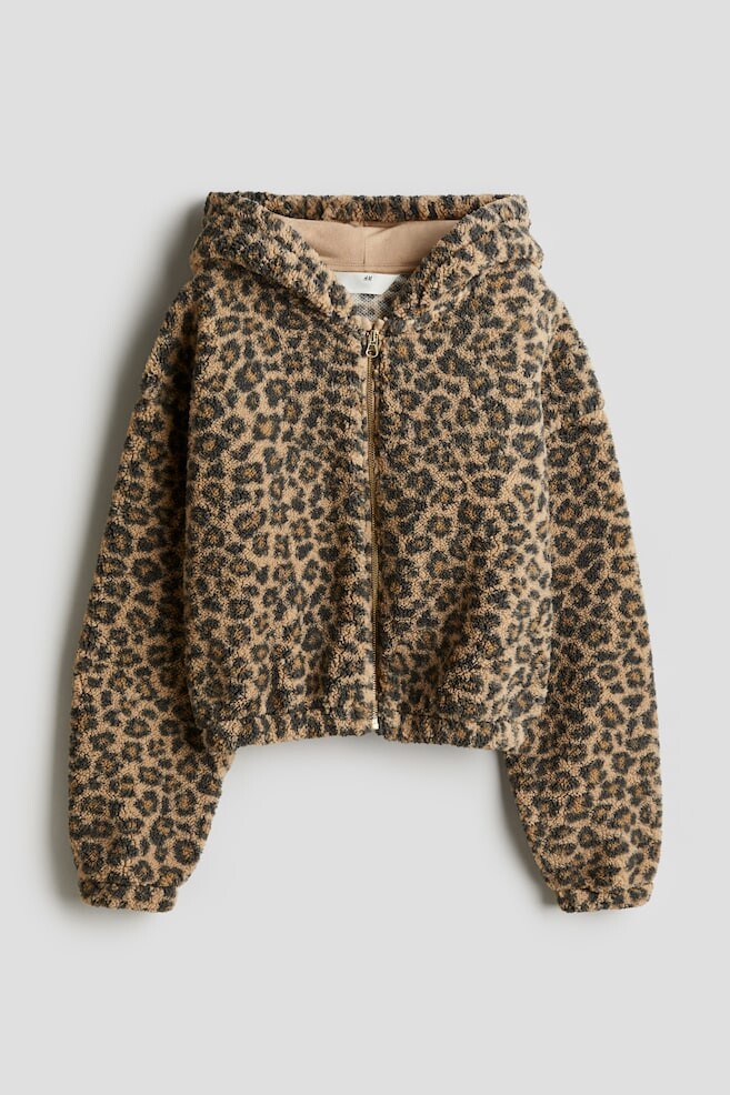 

Худи куртка из флиса тедди H&M, бежевый