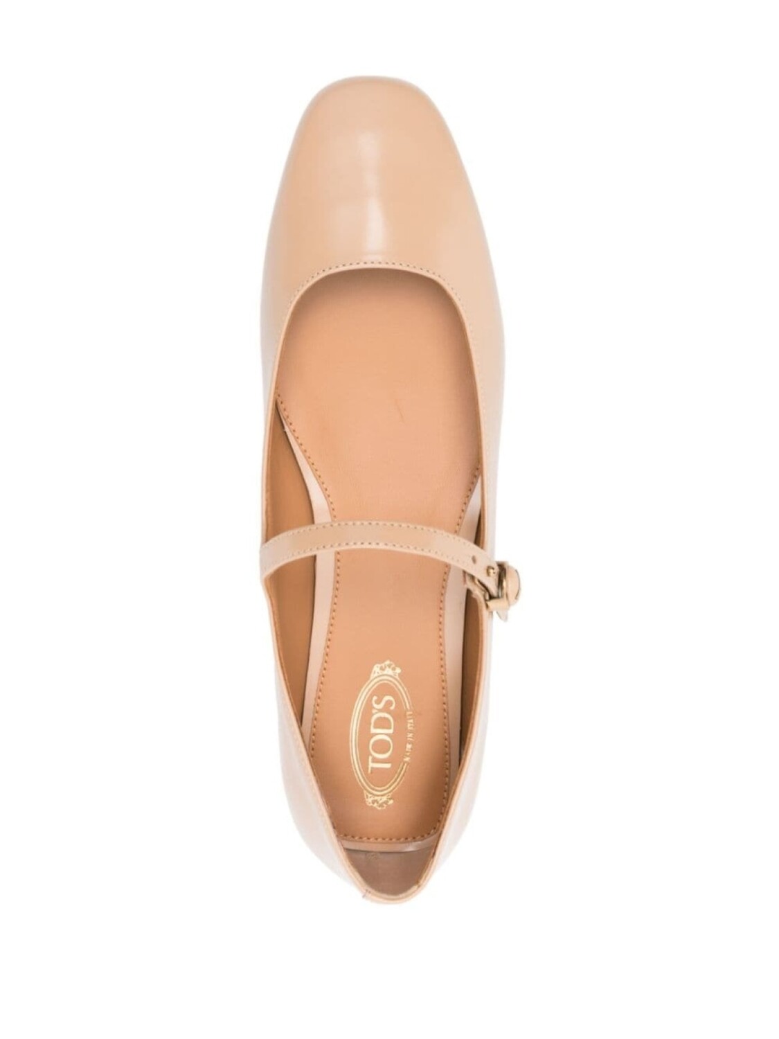 Балетки на плоской подошве Tod's, нейтральный цвет — фото 4