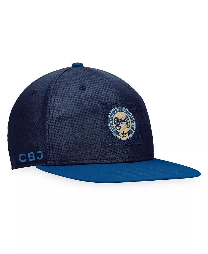 

Мужская темно-синяя, синяя шляпа Columbus Blue Jackets Authentic Pro Alternate Logo Snapback Fanatics