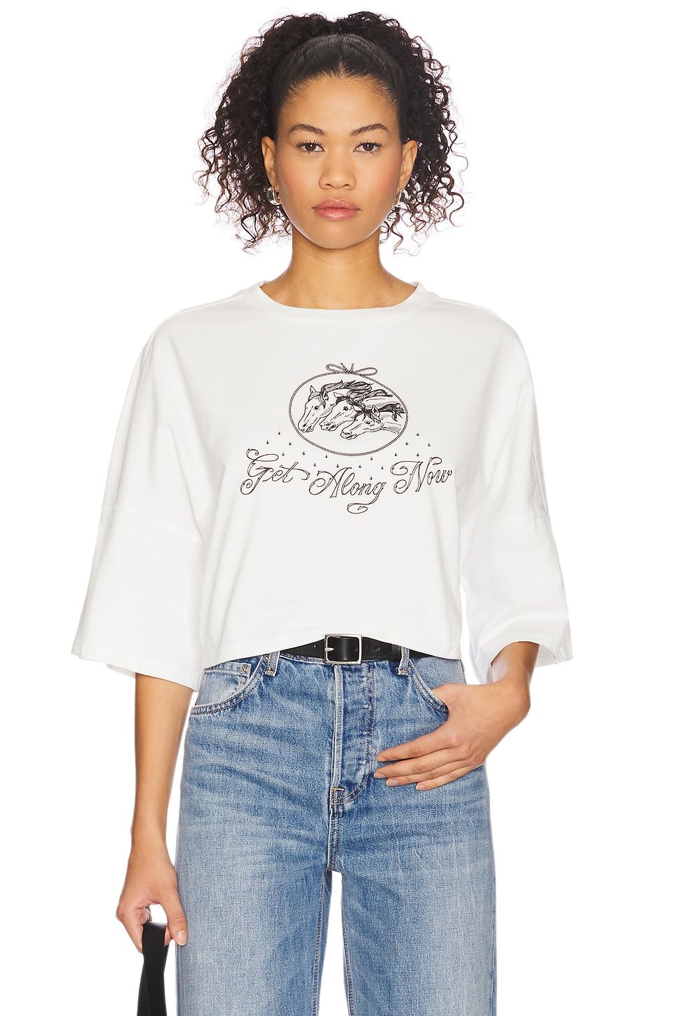 

X revolve обрезанная кофта "Get Along" от Understated Leather, white