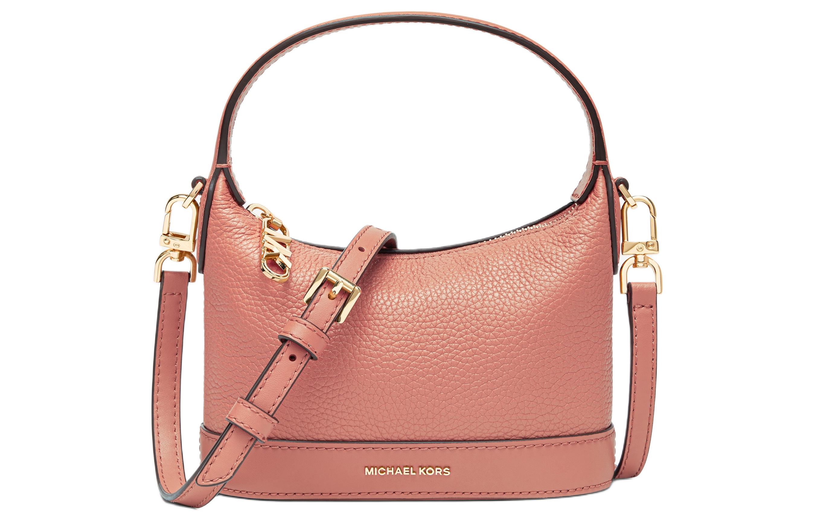 

MICHAEL KORS Сумка Wythe из коровьей кожи, наплечная сумка, маленькая кросс-боди для женщин rose pink