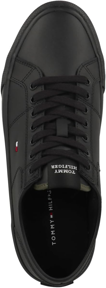 Мужские повседневные вулканизированные кроссовки Tommy Hilfiger, Black Triple Black — фото 2