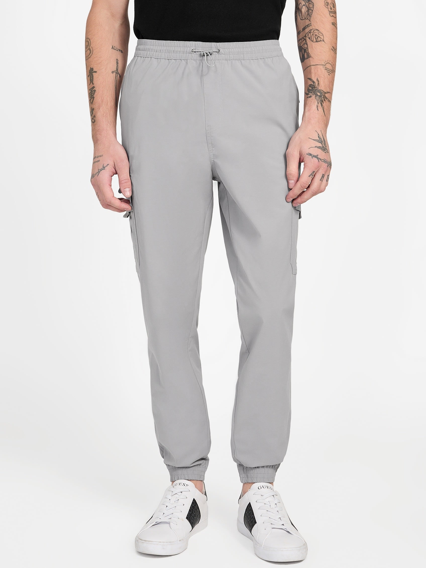 

Нейлоновые джоггеры Klein Guess Factory, цвет mid grey