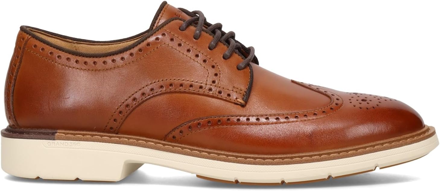 Мужские туфли Cole Haan - любимые броги, коричневый — фото 2