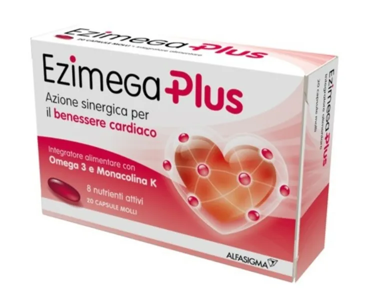 

Ezimega Plus 20 мягких капсул, добавка для контроля уровня холестерина