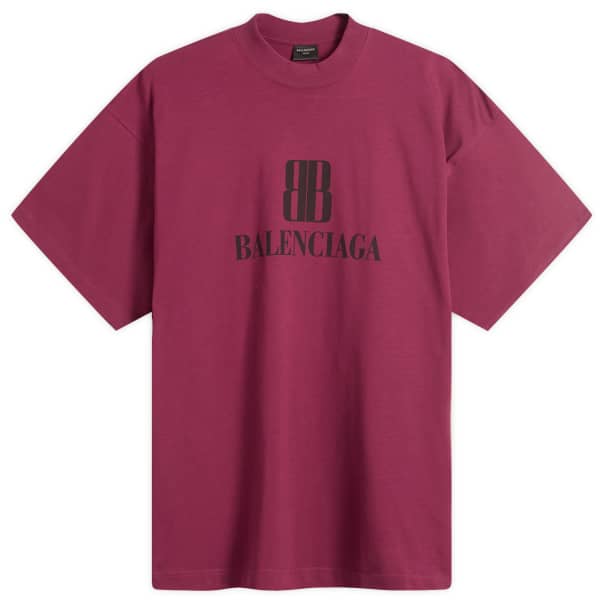 

Футболка Nano BB с логотипом Dry Jersey, средняя посадка Balenciaga, бордовый