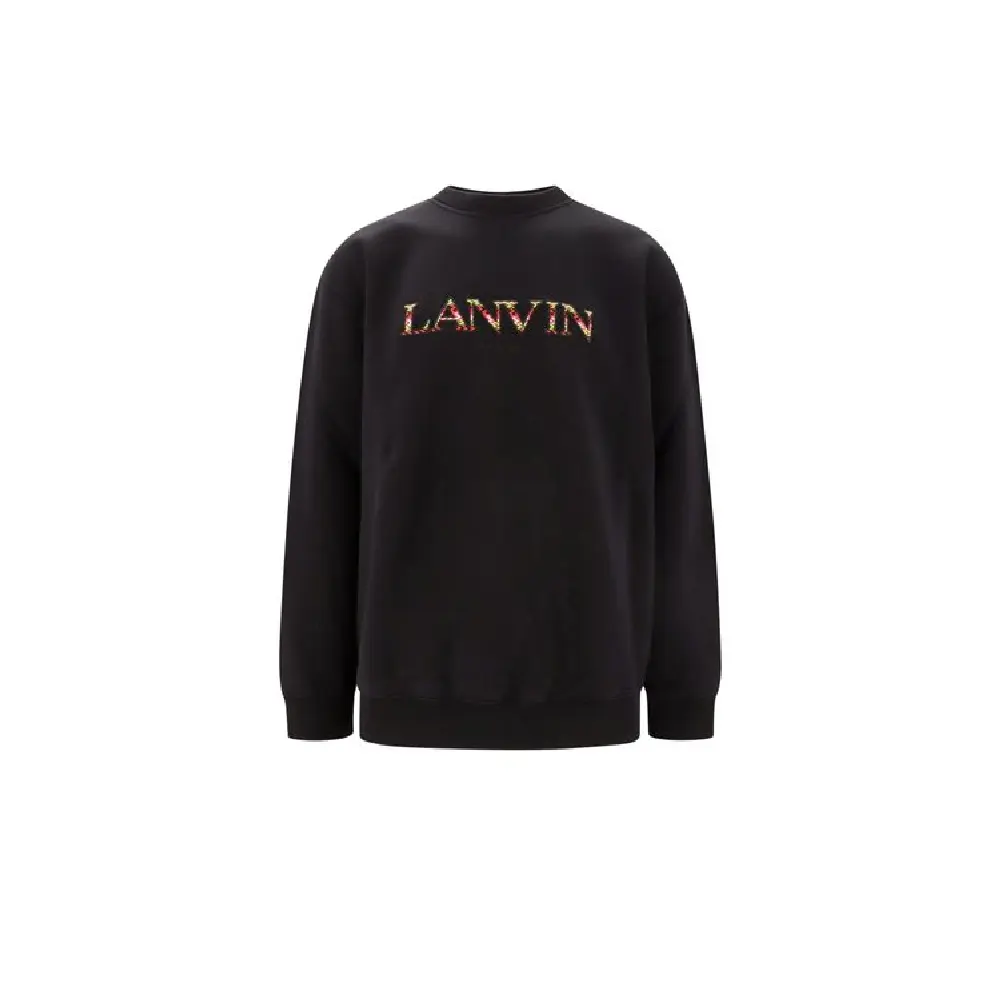 

Толстовка с круглым вырезом и вышитым логотипом Lanvin, черный