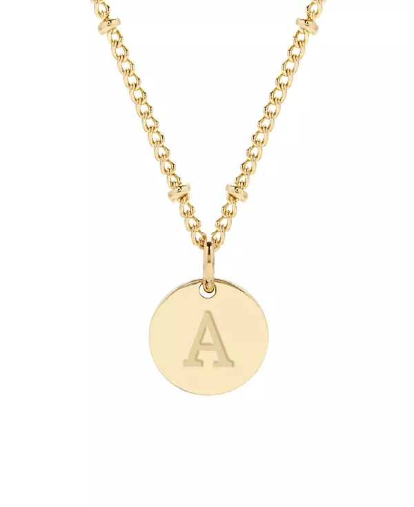 

Подвеска Madeline с инициалом, покрытая 14-каратным золотом Brook & York, gold-a