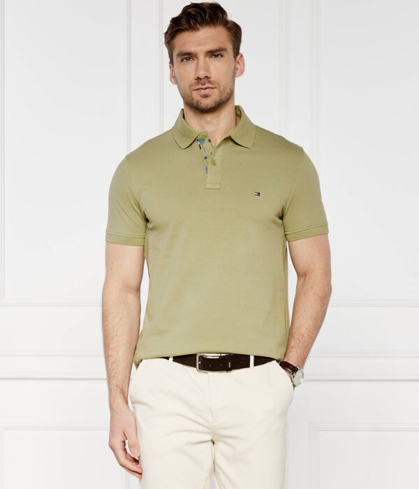 Рубашка поло Tommy Hilfiger, хаки — фото 3