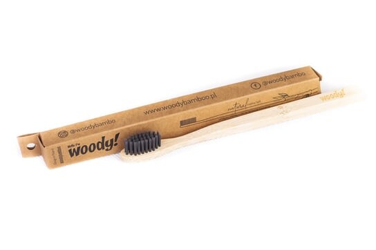 

Мягкая бамбуковая зубная щетка, 1 шт. WoodyBamboo
