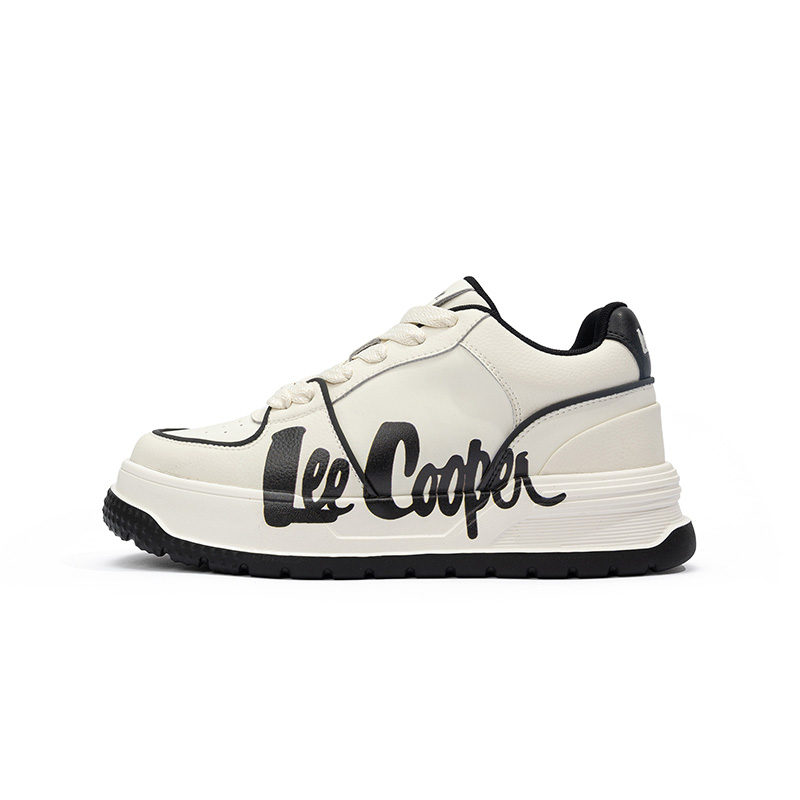 

Lee Cooper Устойчивые к истиранию противоскользящие низкие скейтерские кроссовки для увеличения роста унисекс мужские бежево-черные, цвет Men's Beige Black