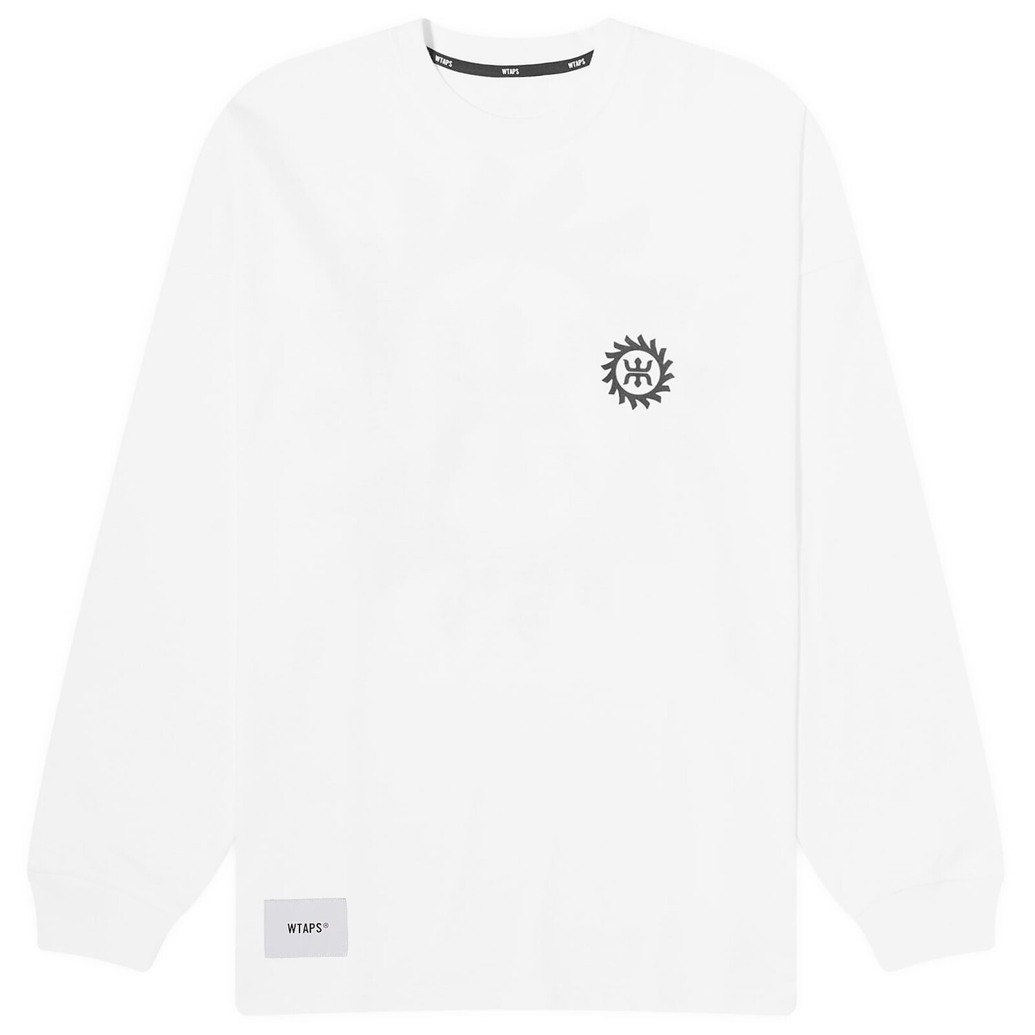 

Лонгслив Wtaps 19 Long Sleeve Printed T-Shirt, белый
