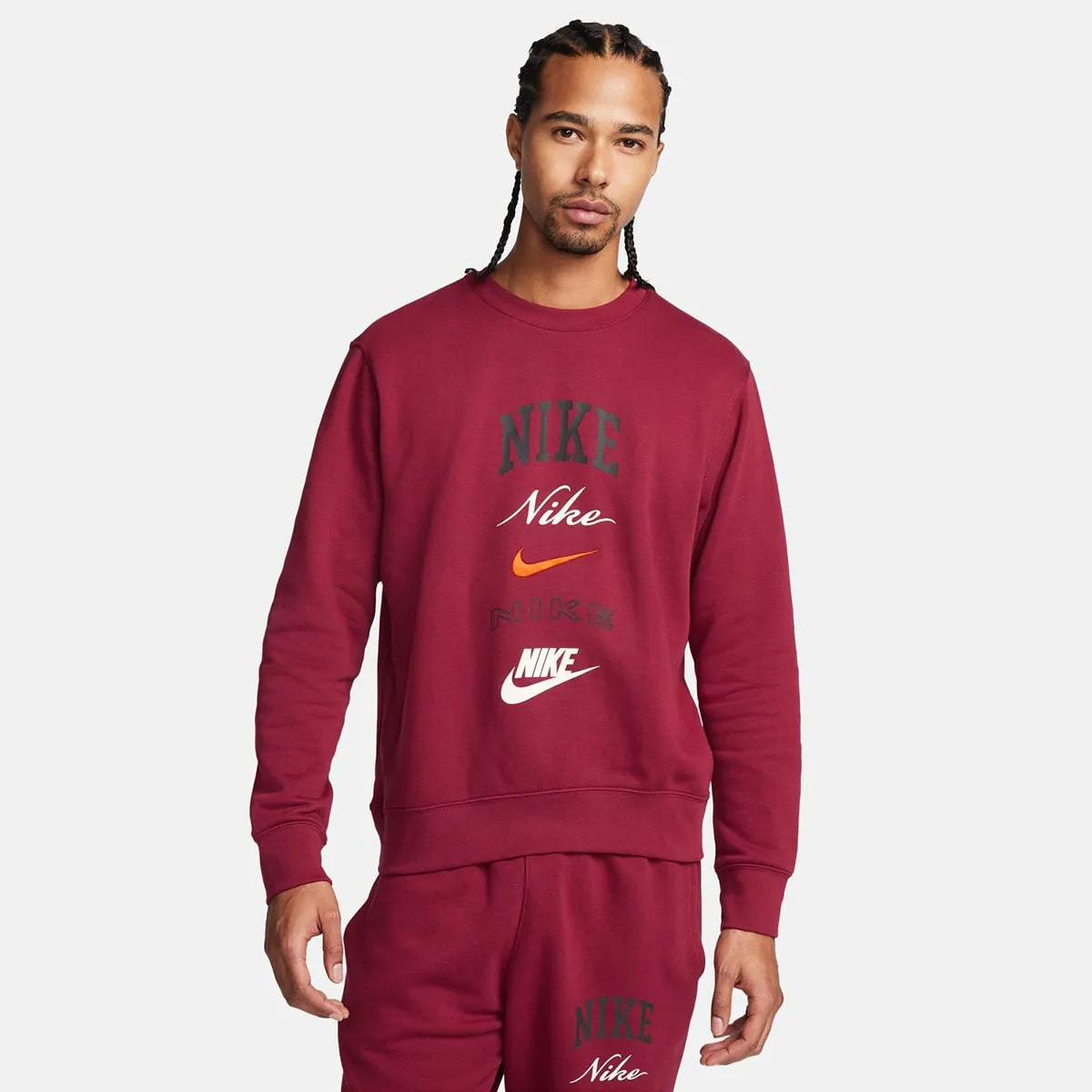 

Мужская клубная флисовая толстовка Nike, красный