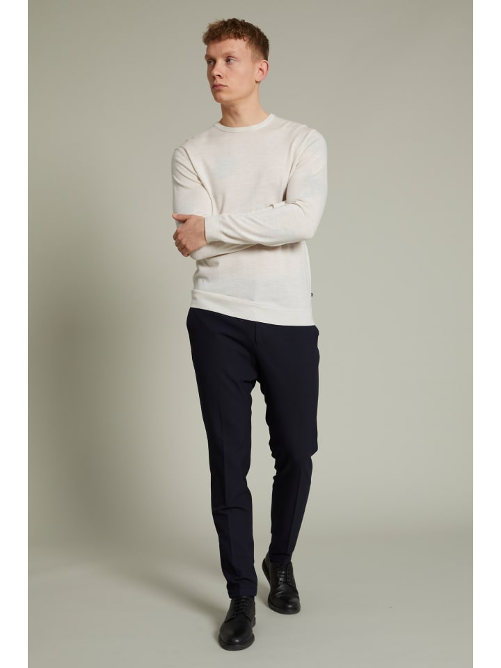 

Matinique Вязаный свитер Margrate, прямого кроя, меланжевого цвета, кремового оттенка