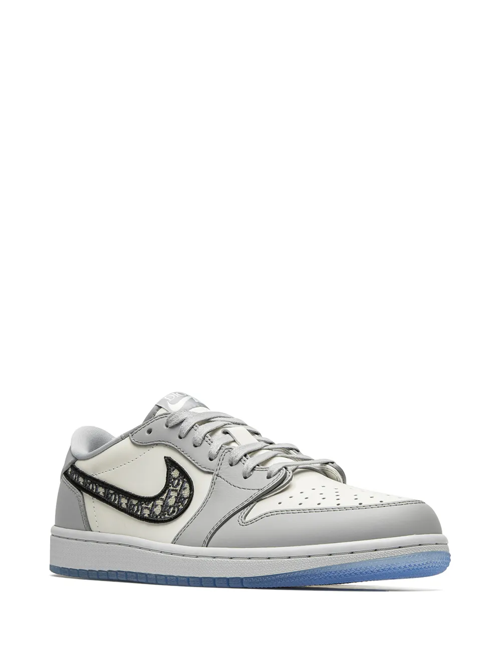 Кроссовки Air Jordan 1 из коллаборации с Dior, серый — фото 2