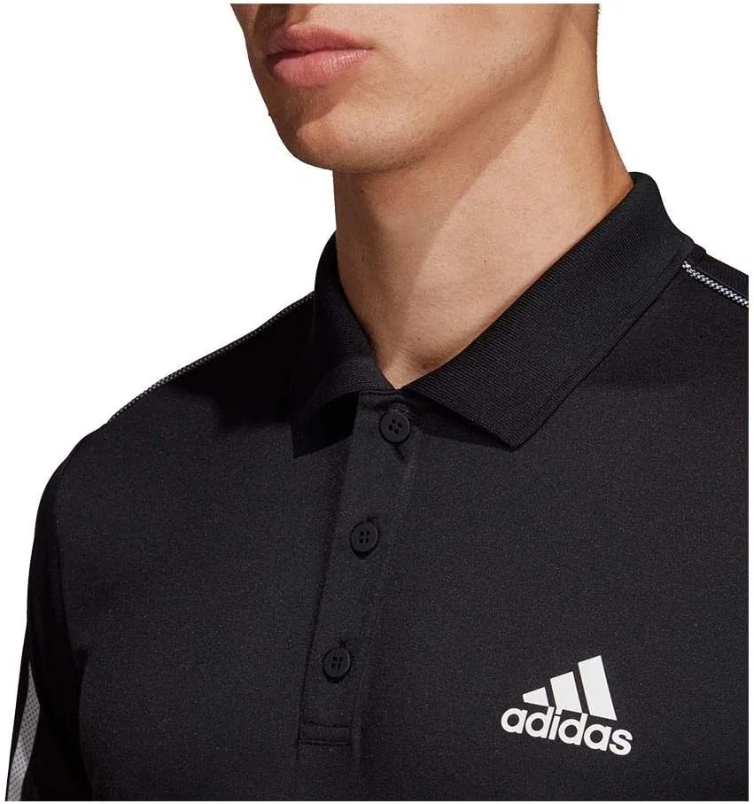 Поло adidas Club 3 Stripe - Collegiate Navy/White — фото 4