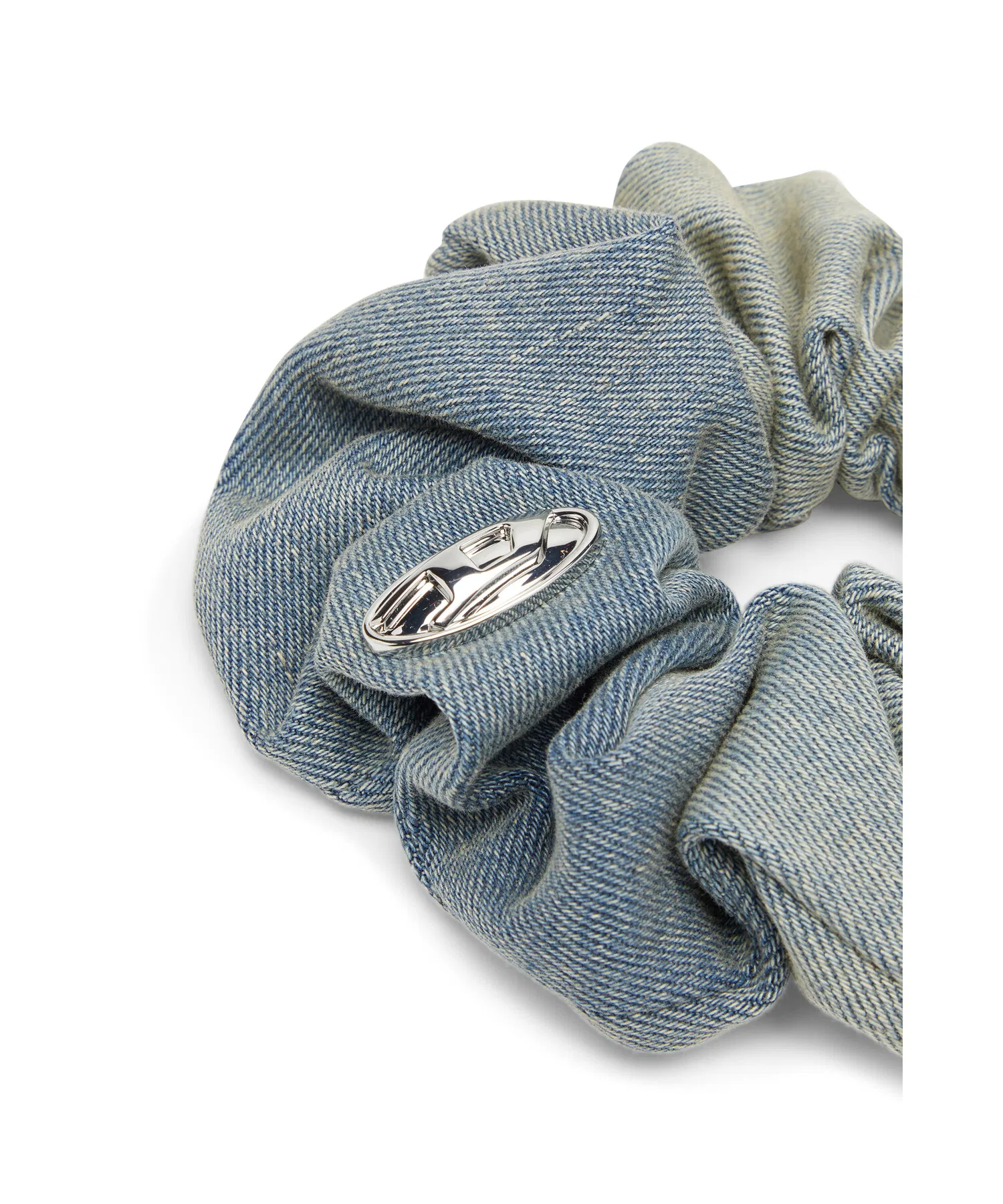 Шнур-резинка для волос BANGLE SCRUNCHIE DIESEL из денима, индиго — фото 2
