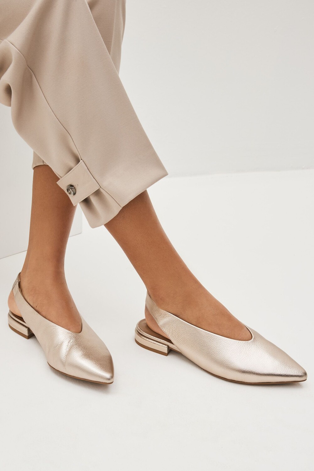 

Кожаные туфли на плоском каблуке Forever Comfort Next, желтый
