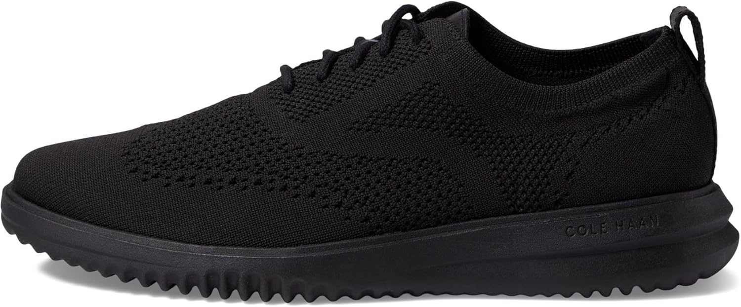 Мужские оксфорды Cole Haan Grand Stitchlite с крыловидным носком, черный — фото 4