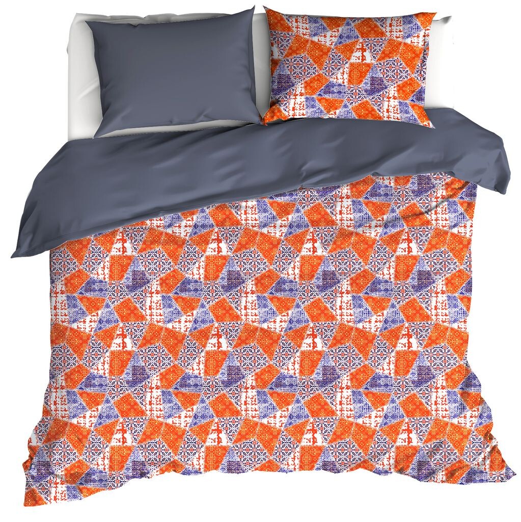 

De Witte Lietaer Пододеяльник, Quilt Blue Ribbon - 240 х 220 см + 60 х 70 см - хлопковый сатин