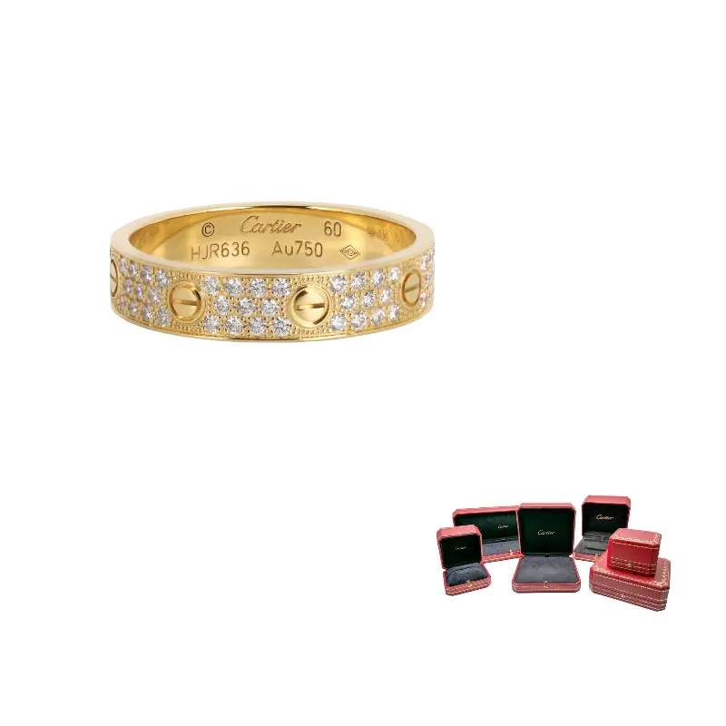 

Cartier Кольцо Love Diamond 2020 года из желтого золота