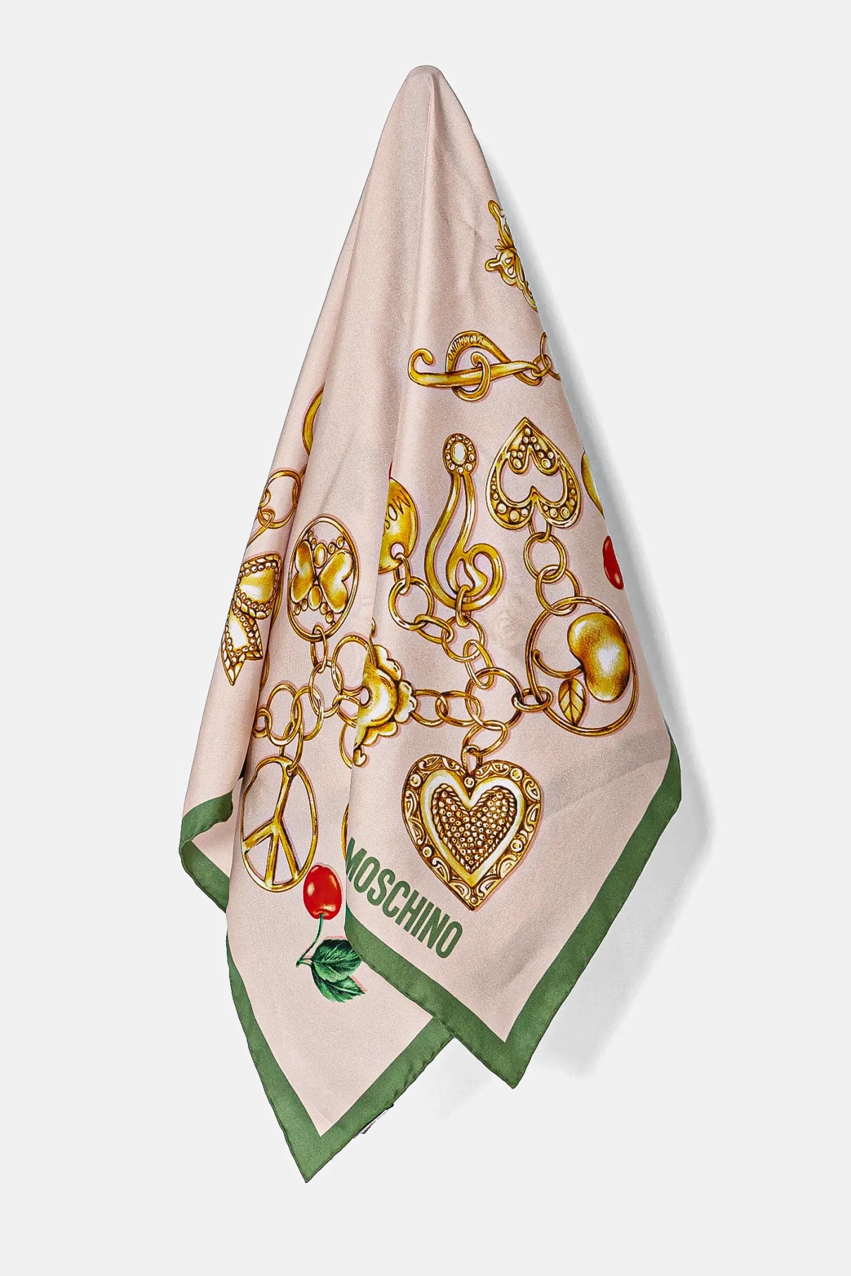 

Шелковая шаль Moschino, розовый