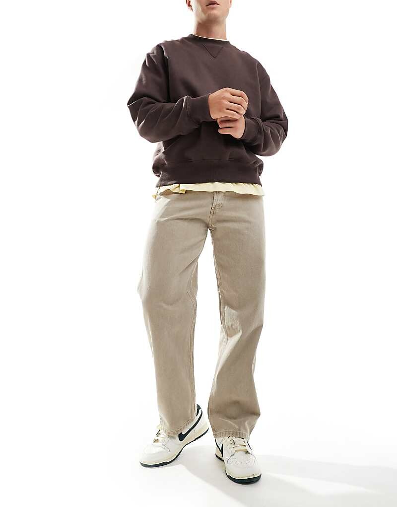 

Выцветшие коричневые рабочие джинсы Jack & Jones Eddie