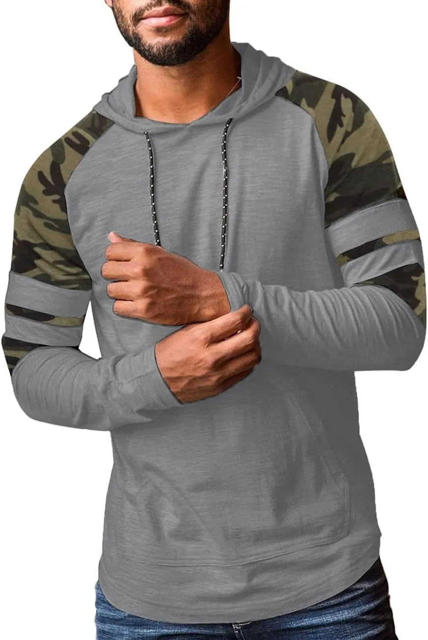 

Толстовка Hodaweisolp мужская с капюшоном и камуфляжным принтом