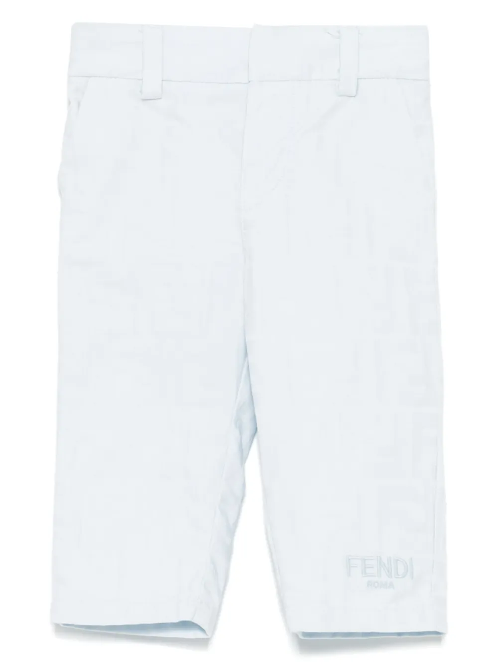 

Жаккардовые брюки с узором FENDI KIDS, синий