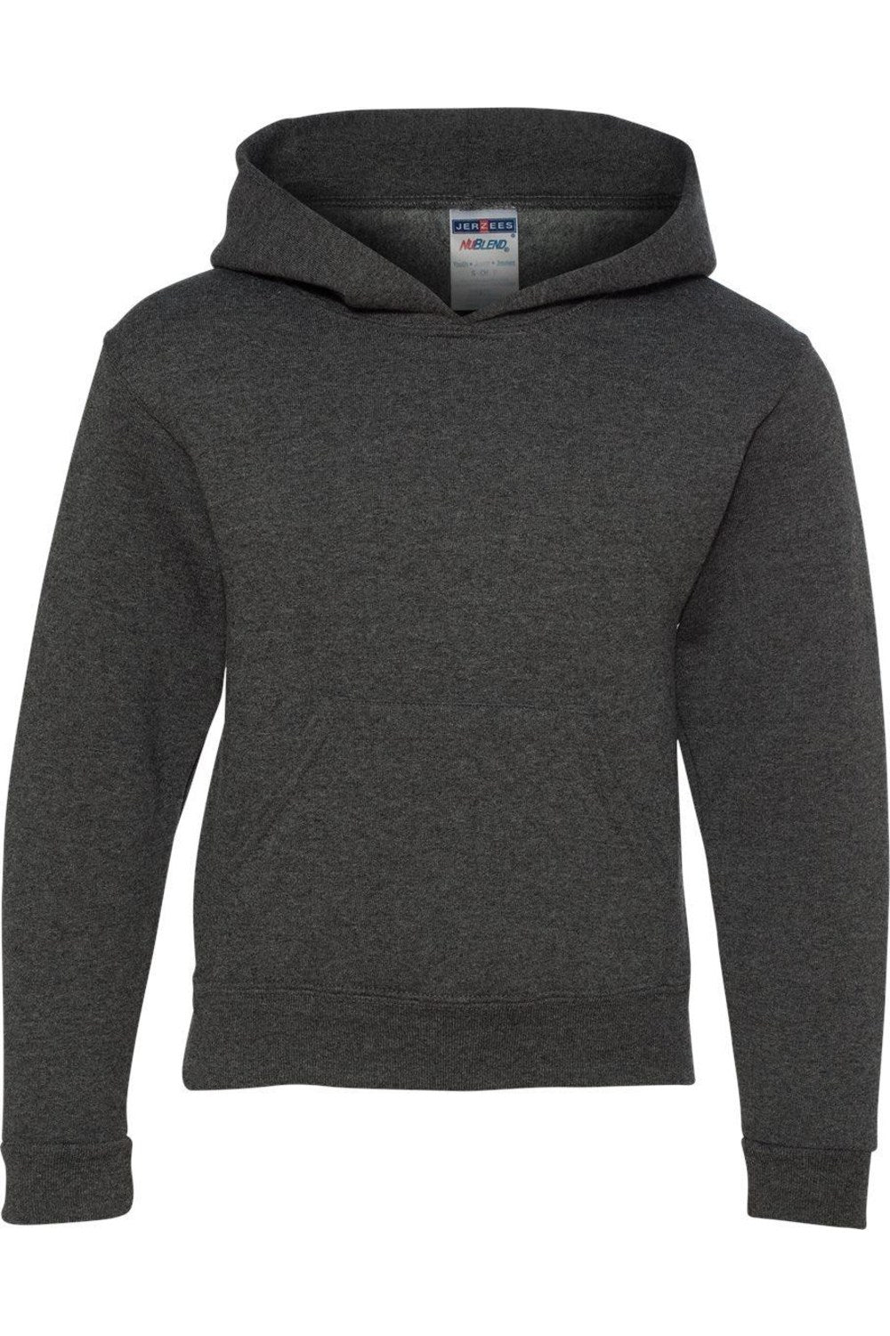 

Толстовка с капюшоном JERZEES NuBlend Youth, цвет black heather