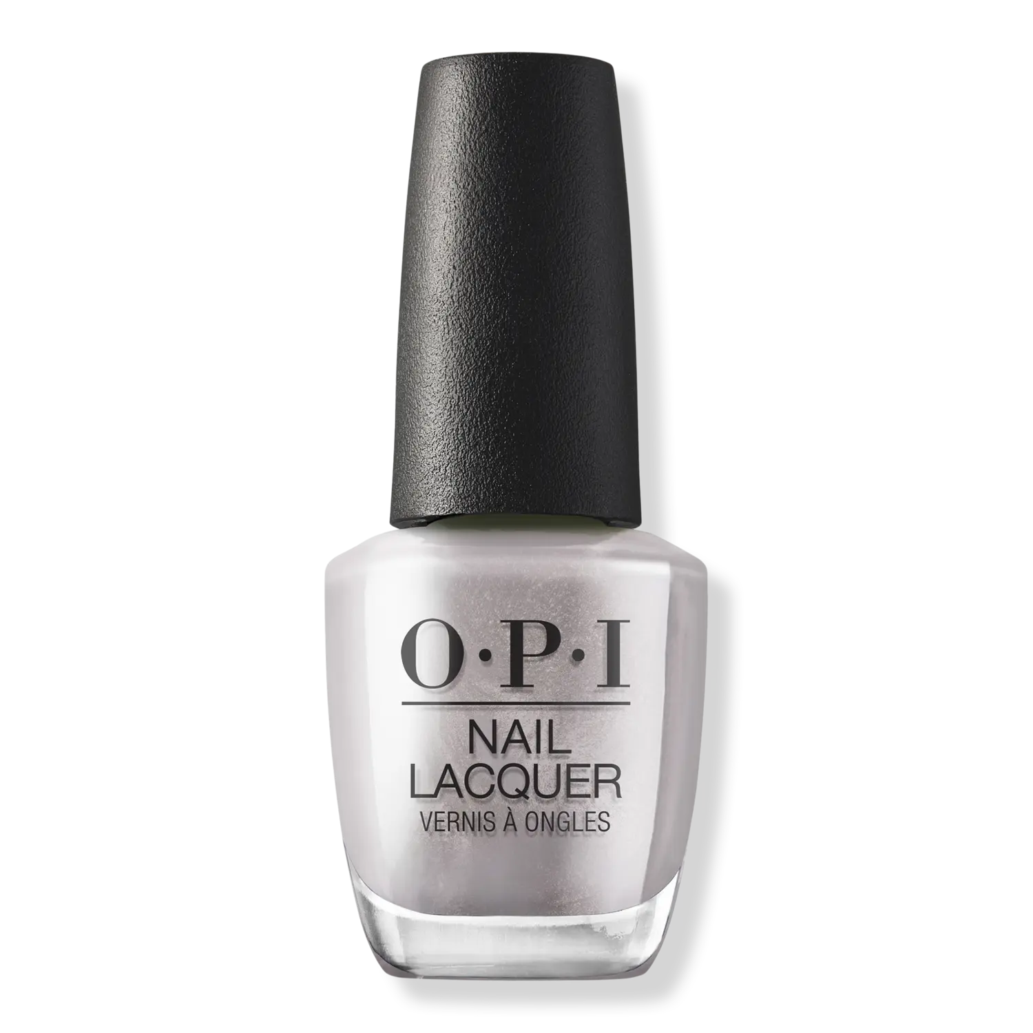 

Лак для ногтей, черный/белый/серый OPI, Chrome Clawz (metallic silver)
