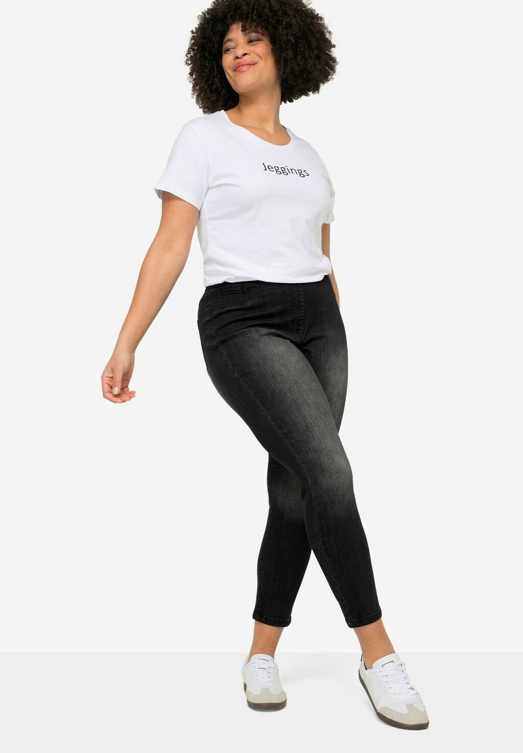 

Джинсы облегающие JEGGINGS JULE WITH ELASTIC WAIST Angel of Style, черный