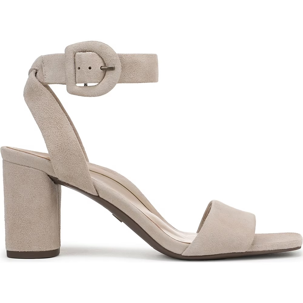 Босоножки на каблуке Zinfandel от Vionic, lucid beige waxed suede
