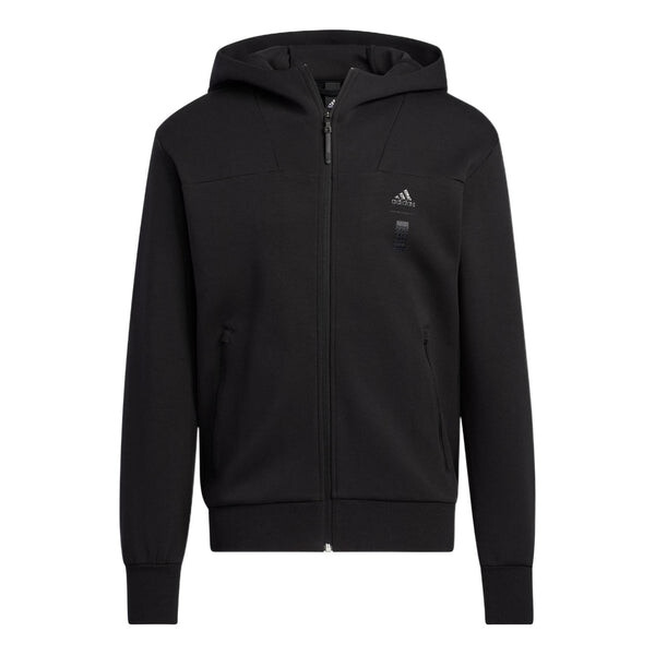 

Куртка Adidas Wuji Series Sportswear Casual Hooded Jacket 'Black', черный