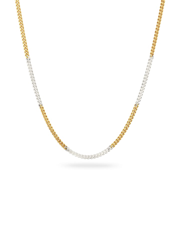 

KUZZOI Колье из серебра 925 пробы в двухцветном исполнении