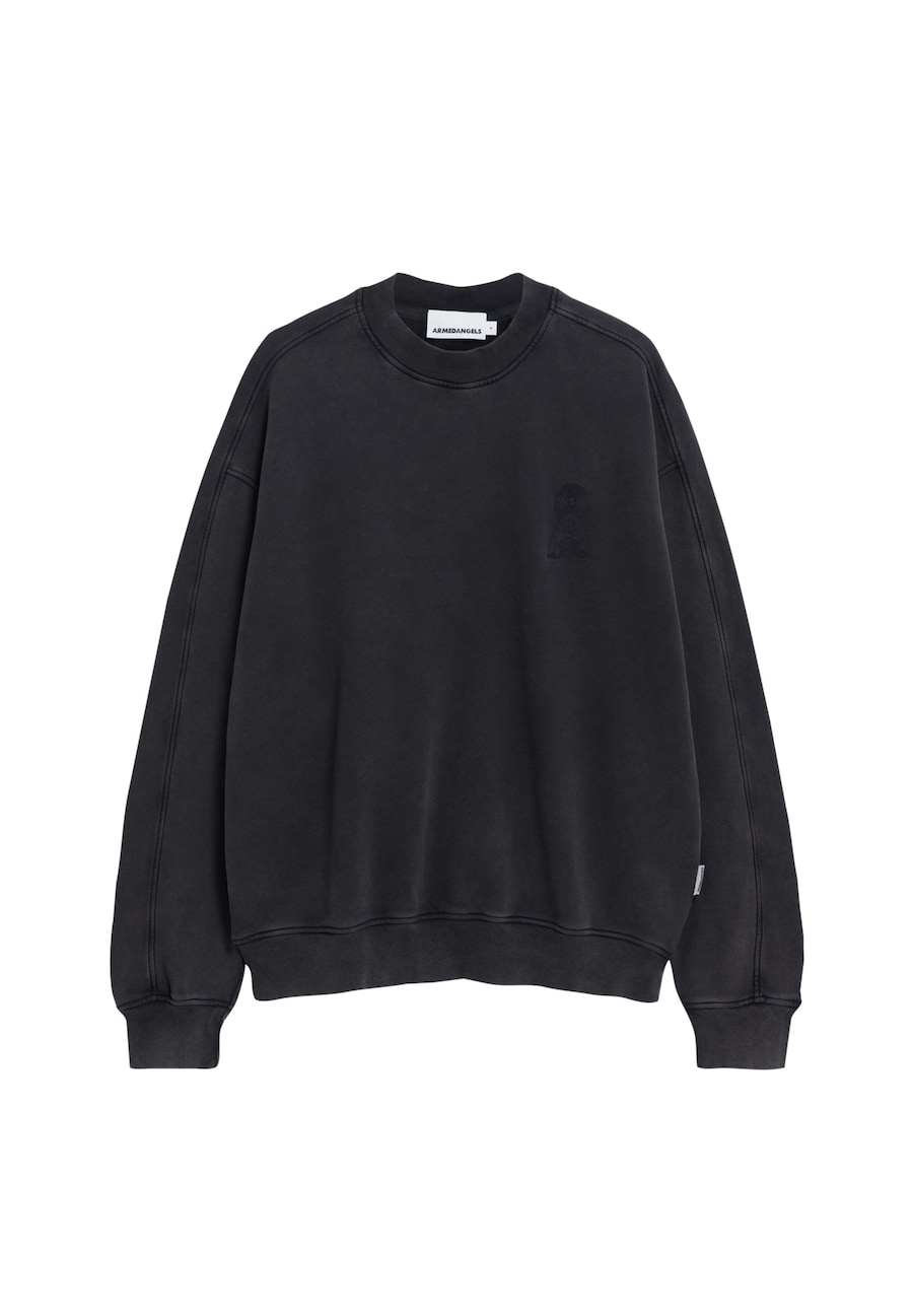 

Толстовка ARMEDANGELS EMAAL CREWNECK GMT DYE, черный