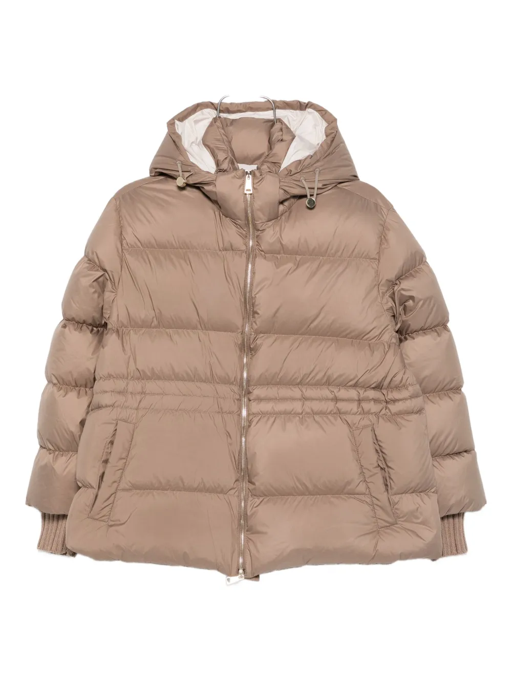 

Стеганая куртка с капюшоном Fabiana Filippi, нейтральный