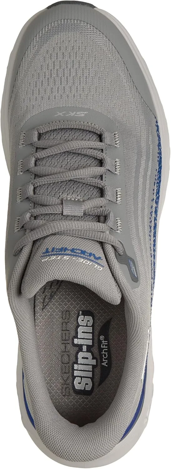 Мужские кроссовки Skechers Arch Fit Glide-Step Wave Zanaro, серый — фото 2