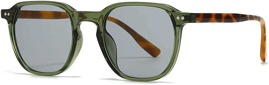 

Круглые солнцезащитные очки для женщин и мужчин с декоративными заклепками и градиентными линзами UV400 для бега на открытом воздухе UYPTK, C3 Green Leopard