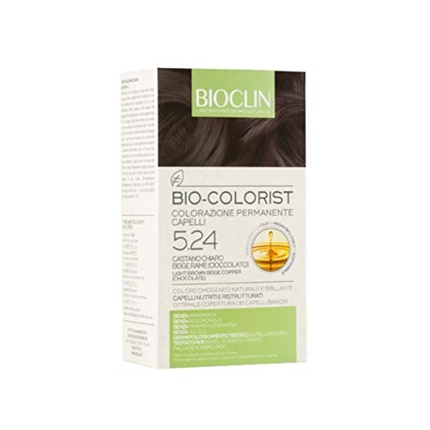 

Перманентная краска для волос BIOCLIN Bio Colorist 5.24 Светло-каштановый бежевый медный