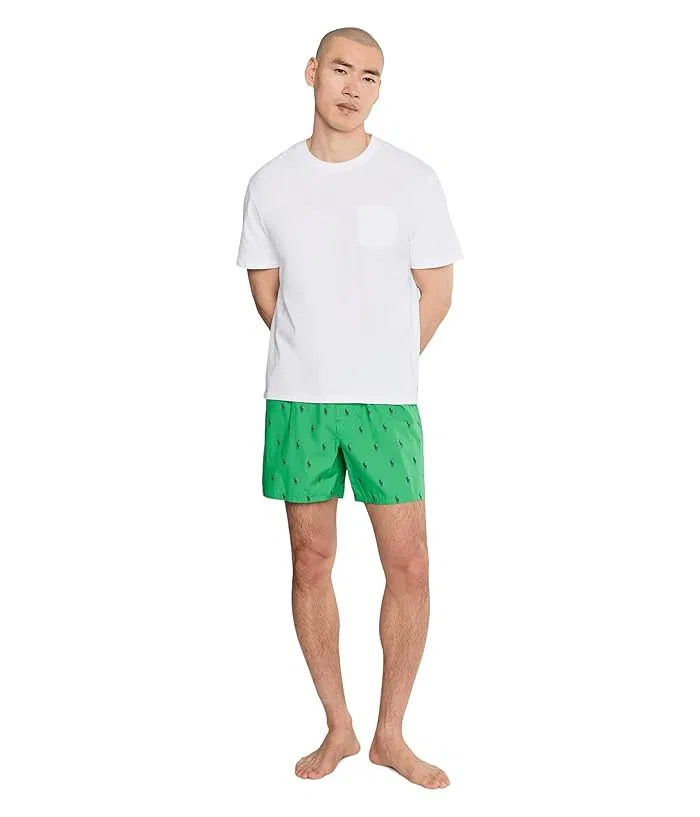 Боксеры Woven Boxer Polo Ralph Lauren, Vineyard Green/Boston Royal — фото 2