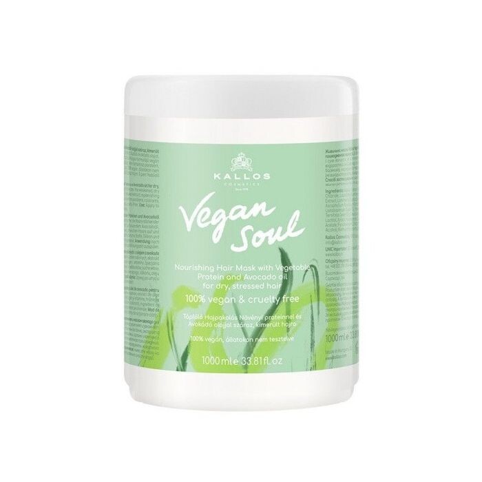 

Маска для волос Vegan Soul Mascarilla Capilar Nutritiva Kallos, 1000 ml