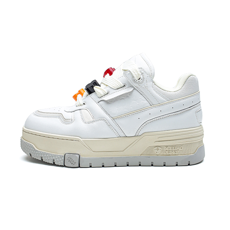 

MUPPLE Низкие скейтерские кроссовки унисекс белые, цвет White