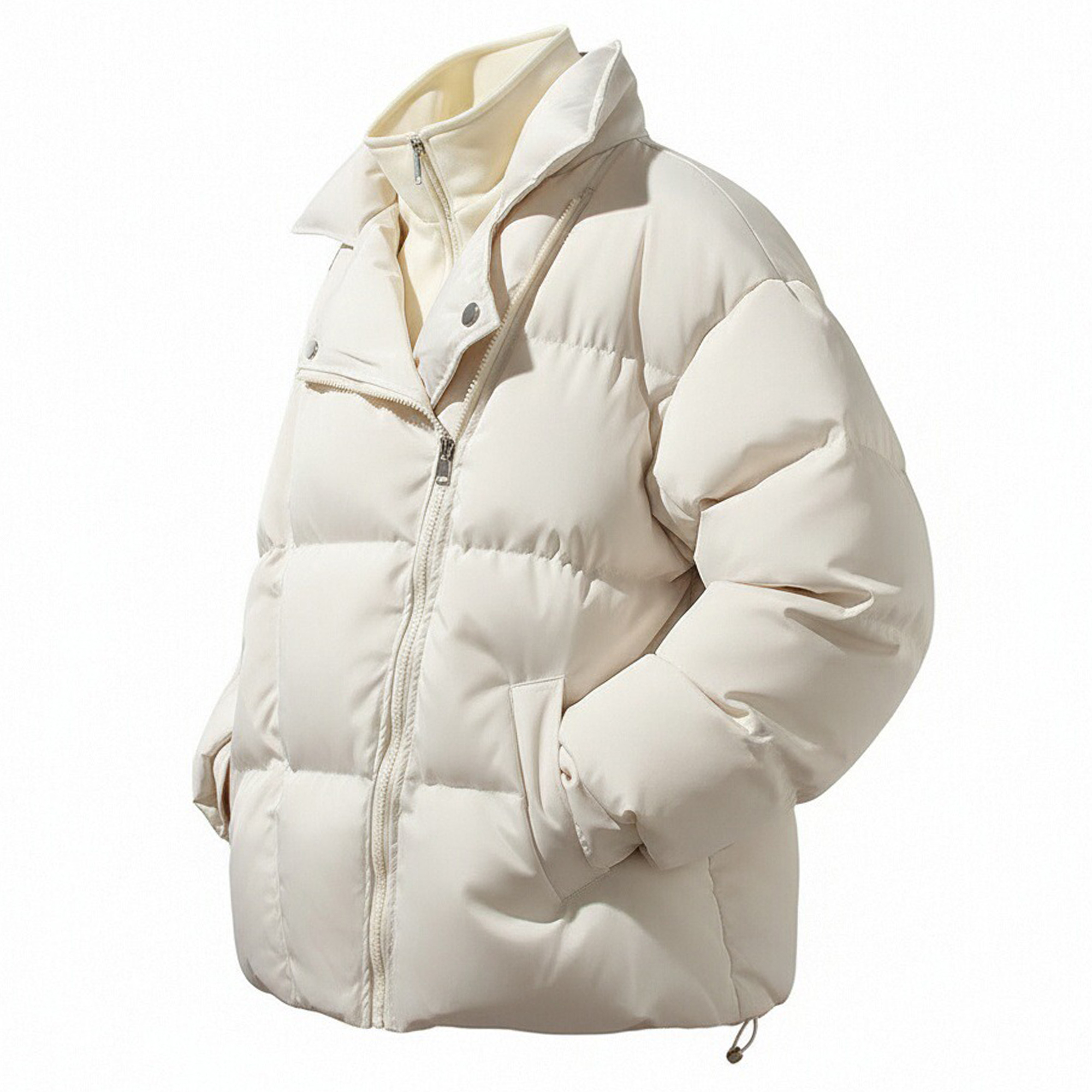 

Пуховик Unisex X1617, экрю puffer jacket